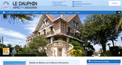 Desktop Screenshot of dauphin-arcachon.com