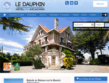 Tablet Screenshot of dauphin-arcachon.com